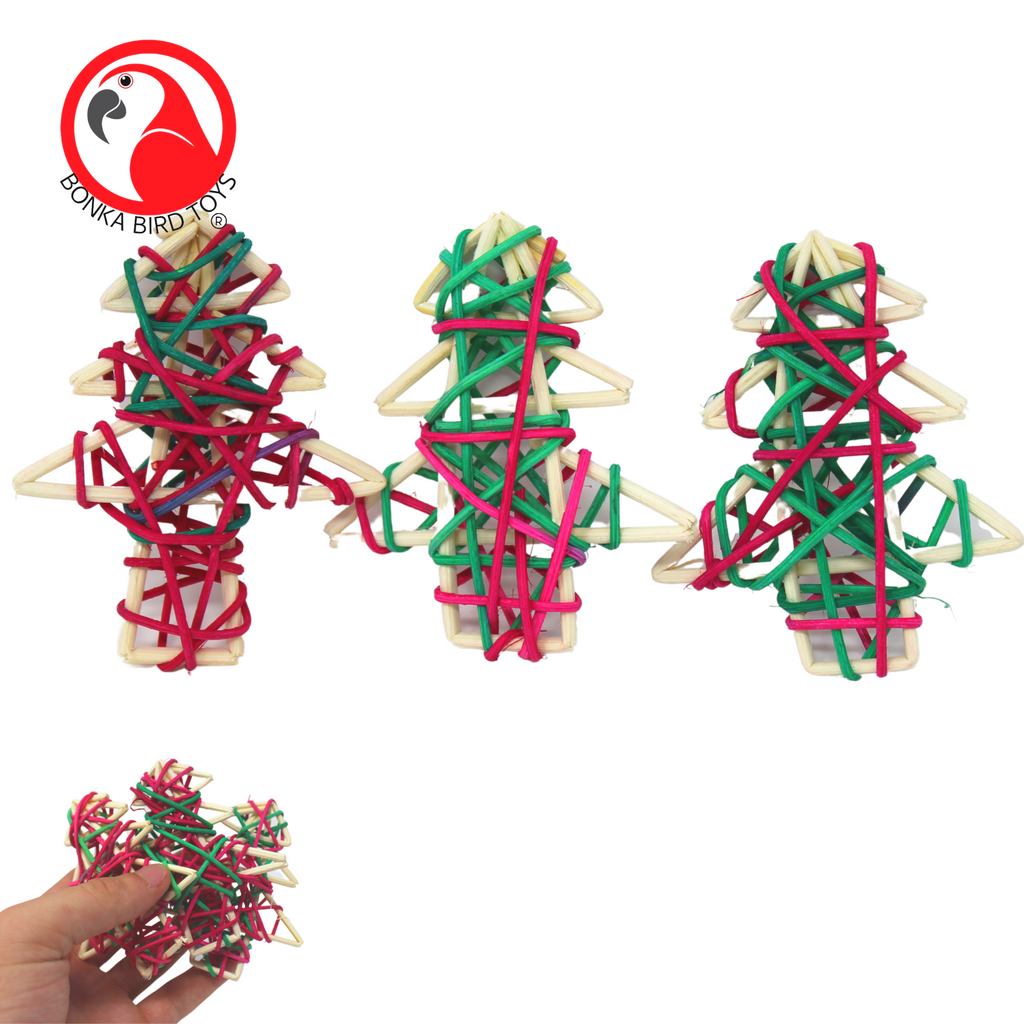 2835 Small Pk3 Colorful Christmas Tree - Bonka Bird Toys