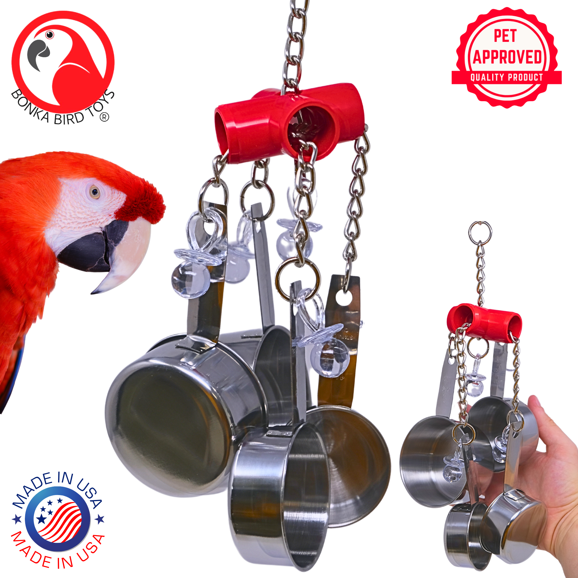 1750 Clacker Red - Bonka Bird Toys