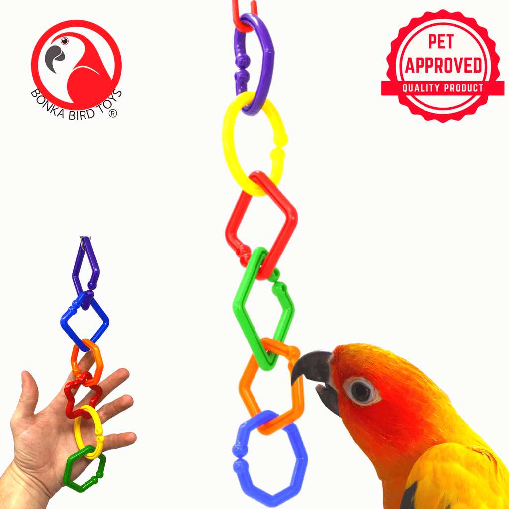 Plastic 2 Ring Bird Toy Parts