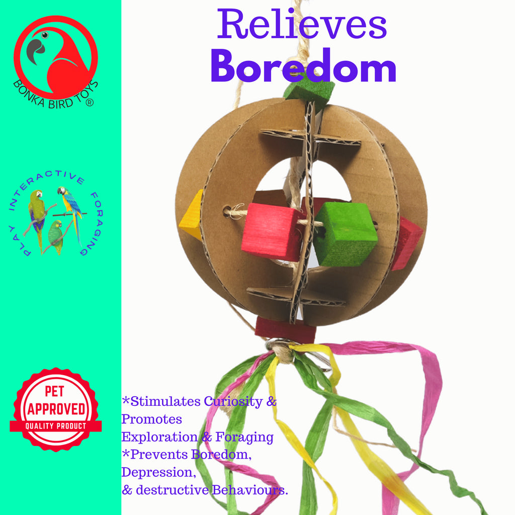 2414 Small Cardboard Globe - Bonka Bird Toys