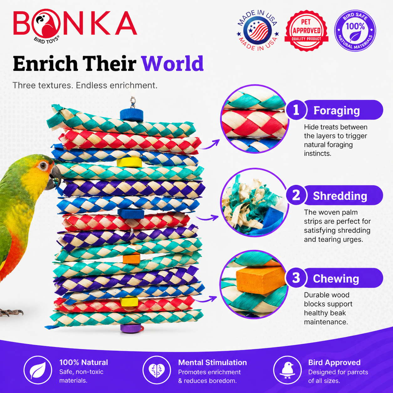 1798 Big Foamy Delight - Bonka Bird Toys