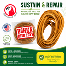 WEEKEND BONUS SALE! 2002 Pk6 Thick Leather 48" x 1/4" - Bonka Bird Toys