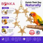 3374 Natural Vine Star Chain - Bonka Bird Toys