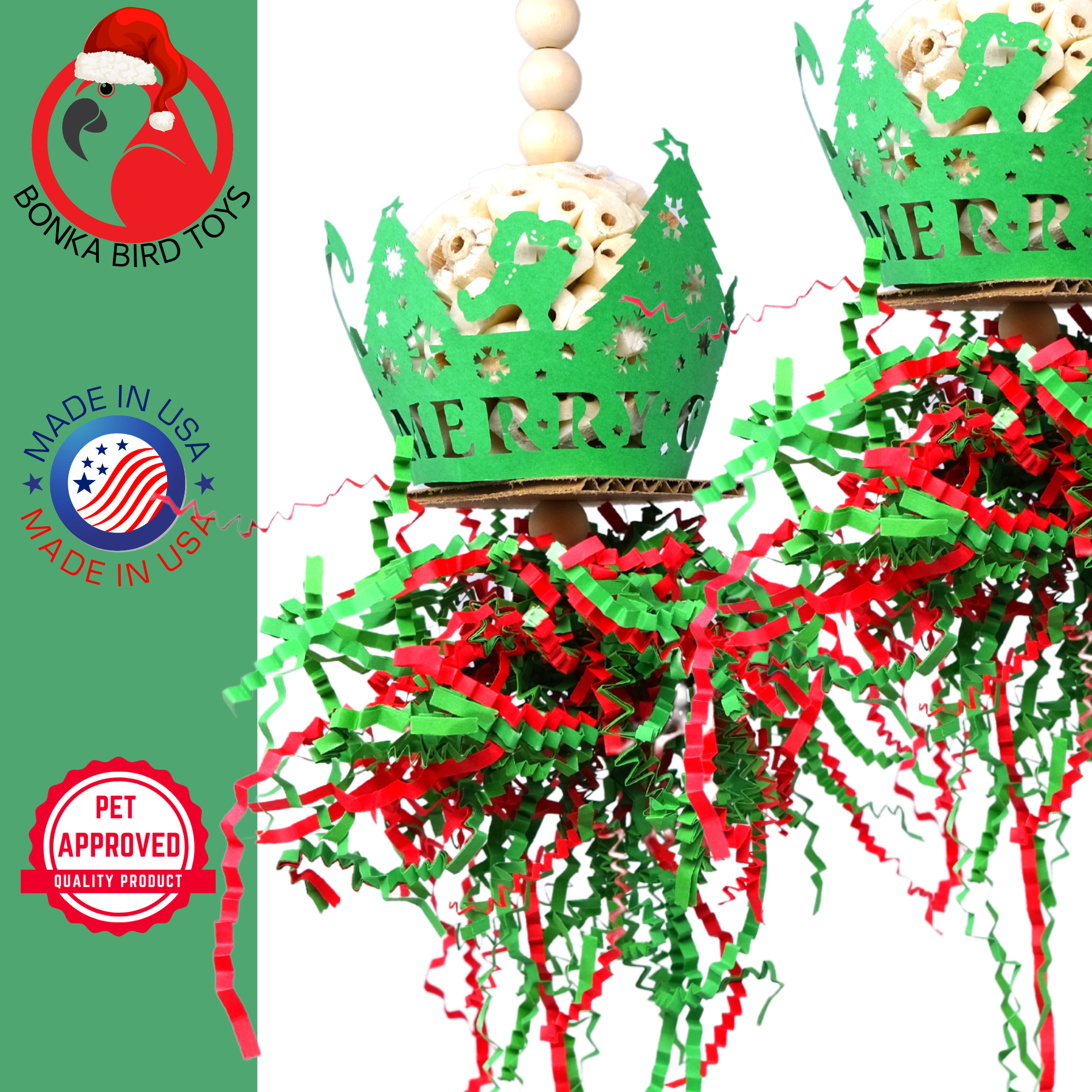 Merry Christmas Crown - Bonka Bird Toys