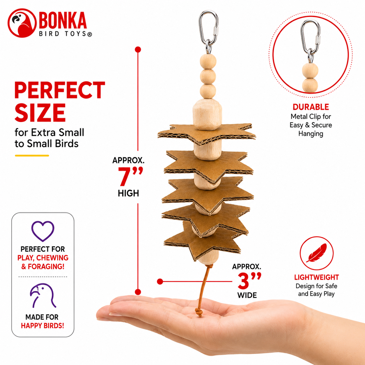 2123 Small Sola Star - Bonka Bird Toys