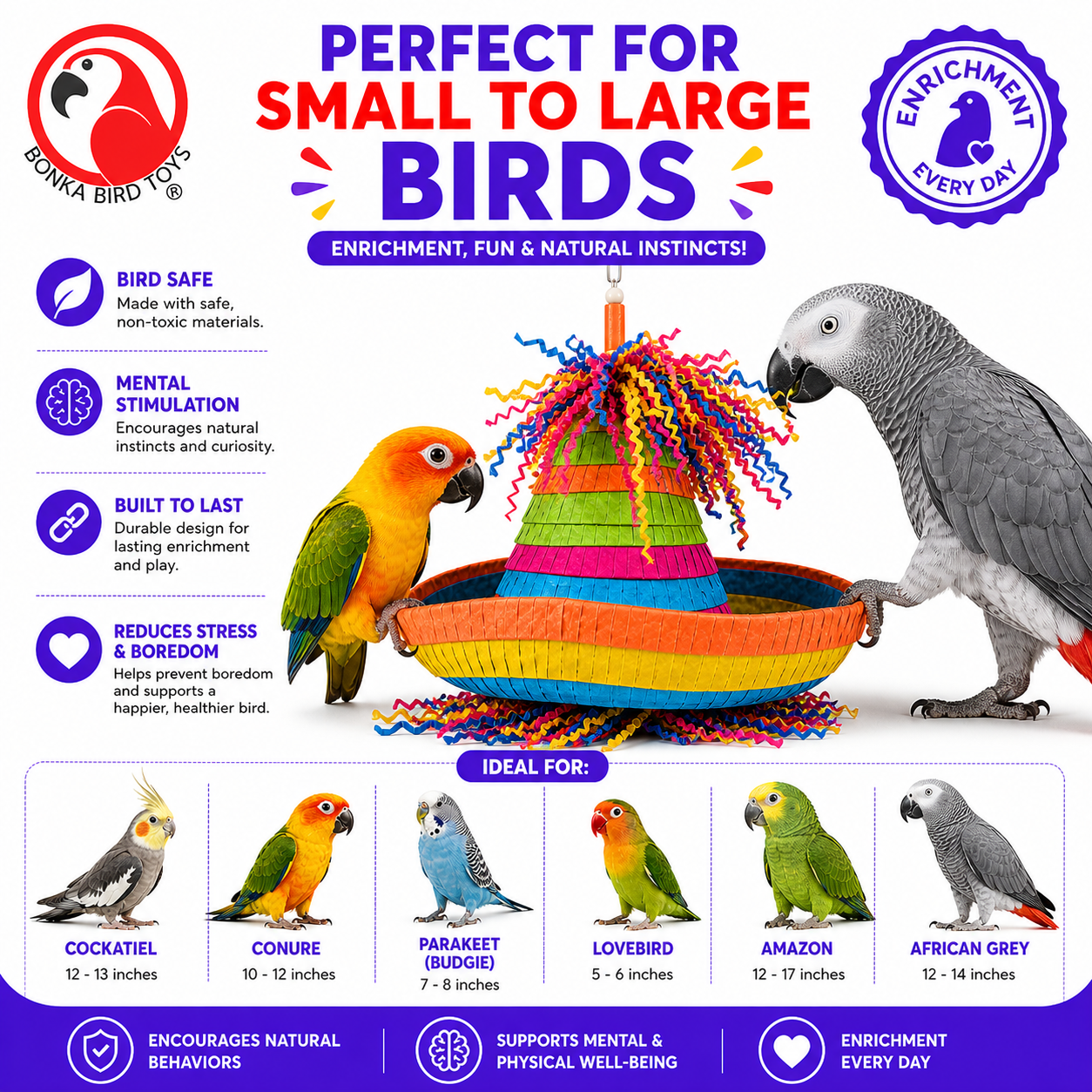 2198 Pinata Hat - Bonka Bird Toys