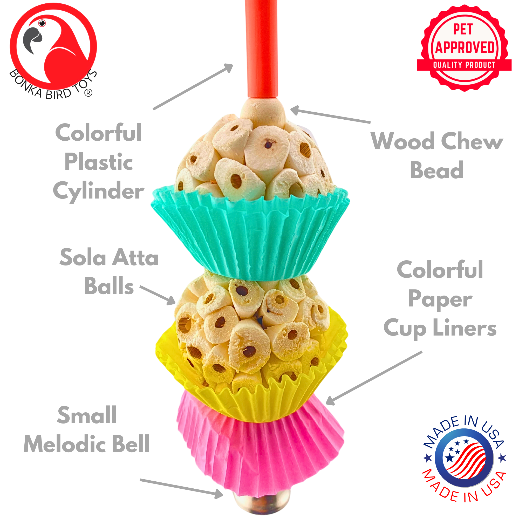 2365 Two Mini Cake - Bonka Bird Toys