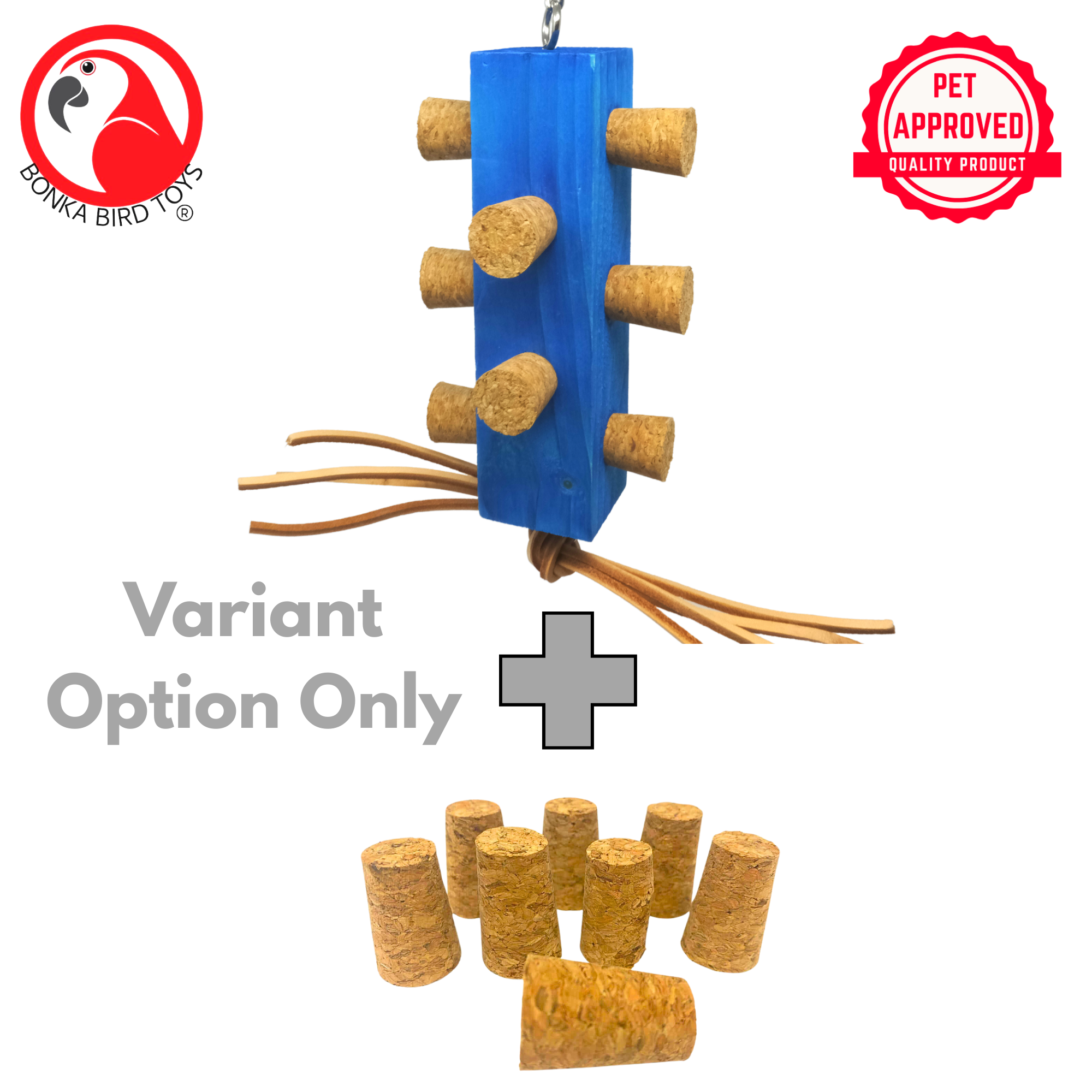 2555 Cork Traffic Light - Bonka Bird Toys