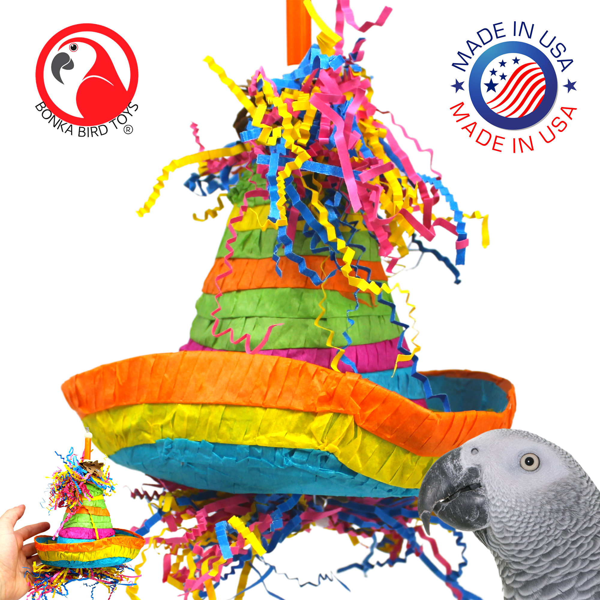 2198 Pinata Hat - Bonka Bird Toys