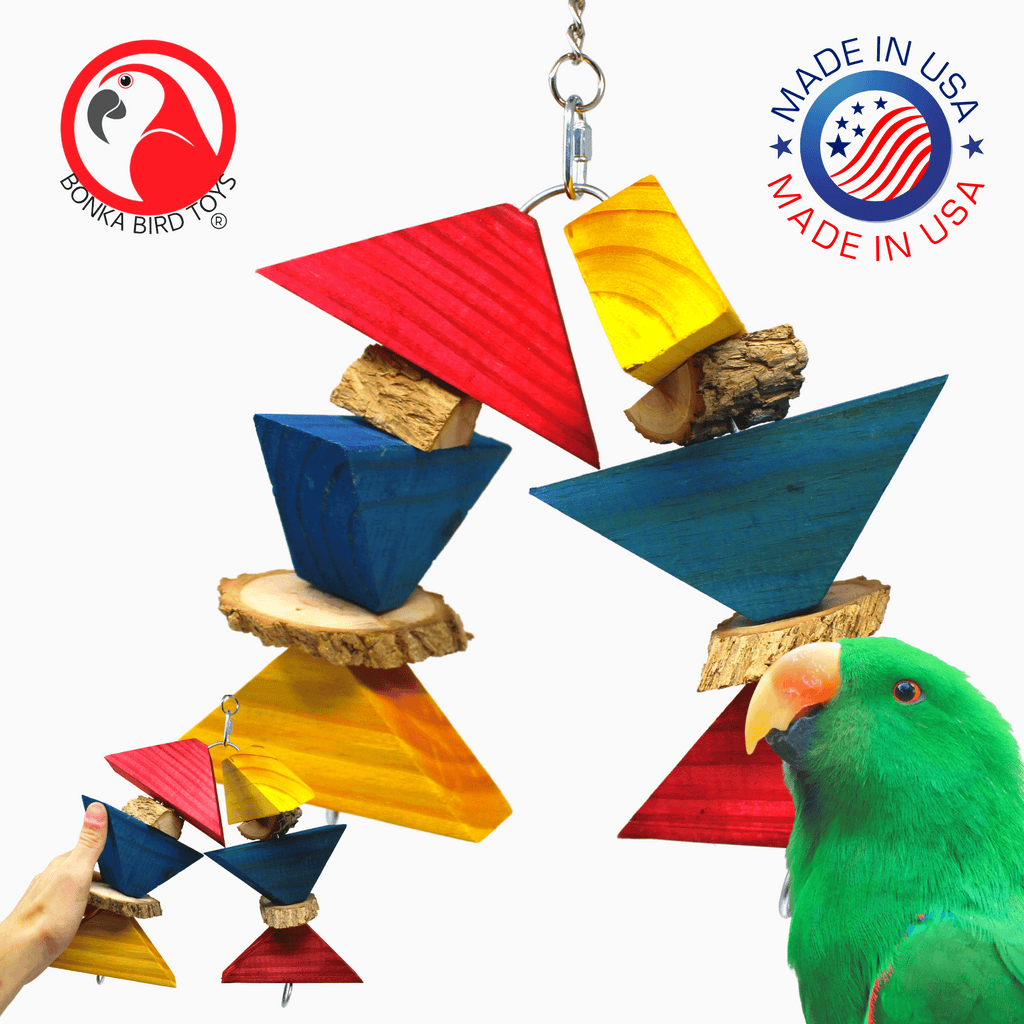 Colored Chunky V - Bonka Bird Toys