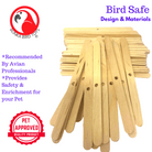 Pk100 Small Natural Wooden Chewy Sticks - Bonka Bird Toys