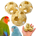 3485 PK3 Natural 3 Inch Bamboo Balls - Bonka Bird Toys
