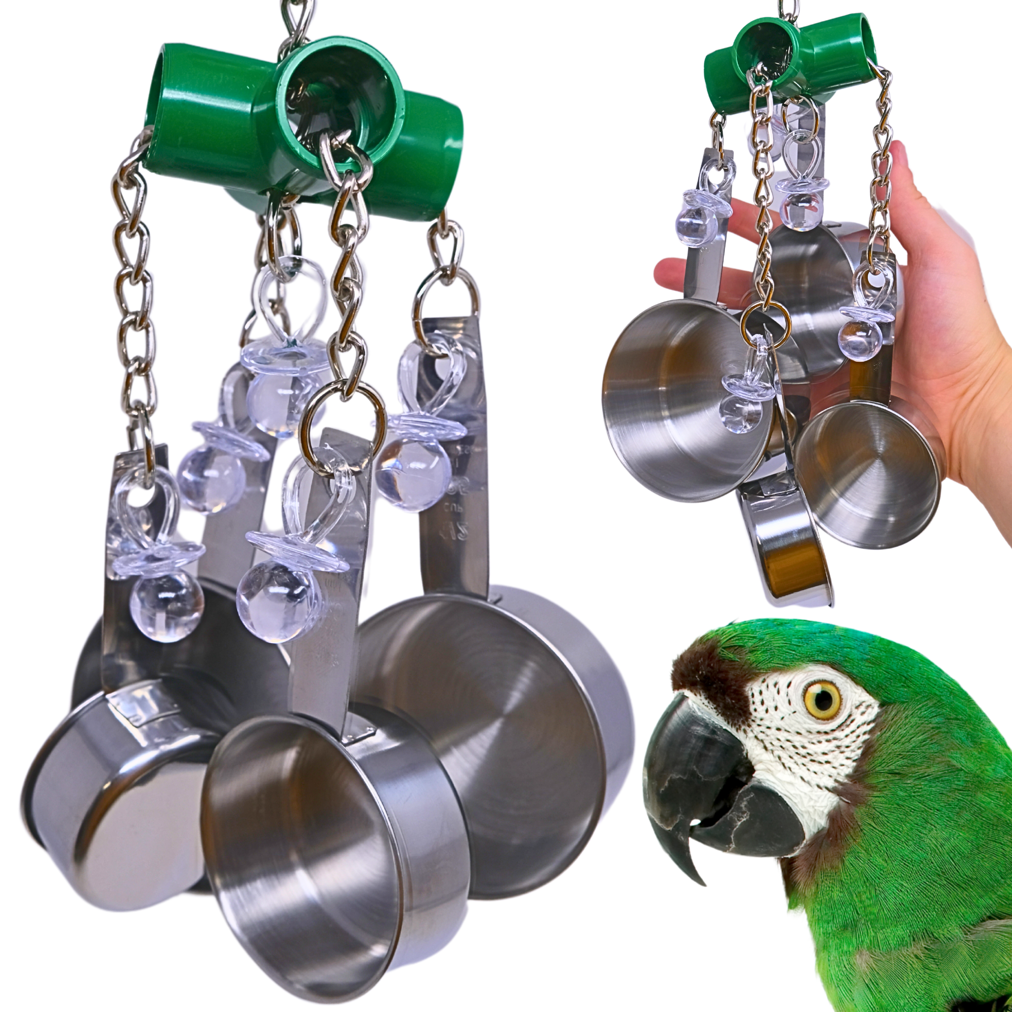 1750 Clacker Green - Bonka Bird Toys