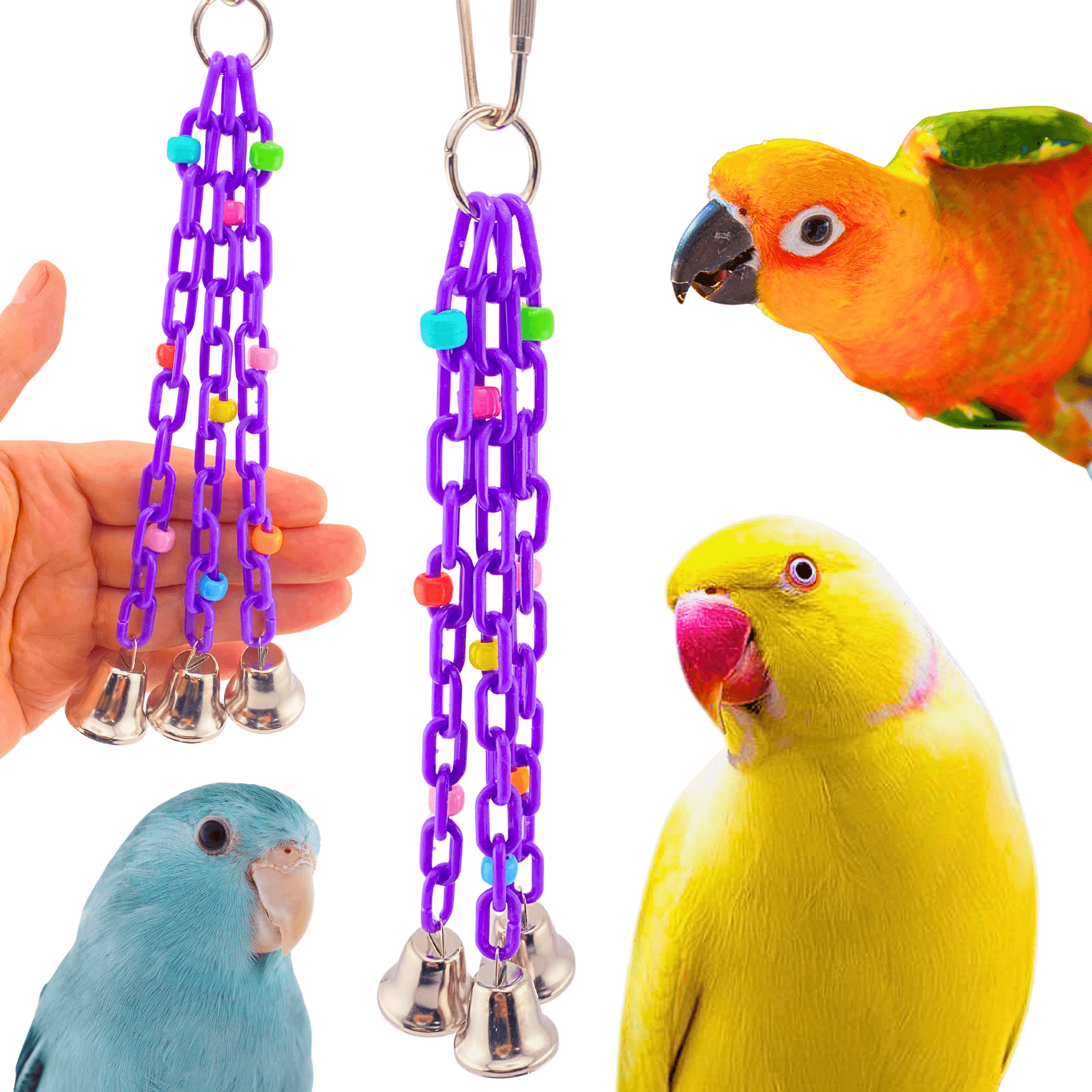 1166 Trio Bell - Bonka Bird Toys