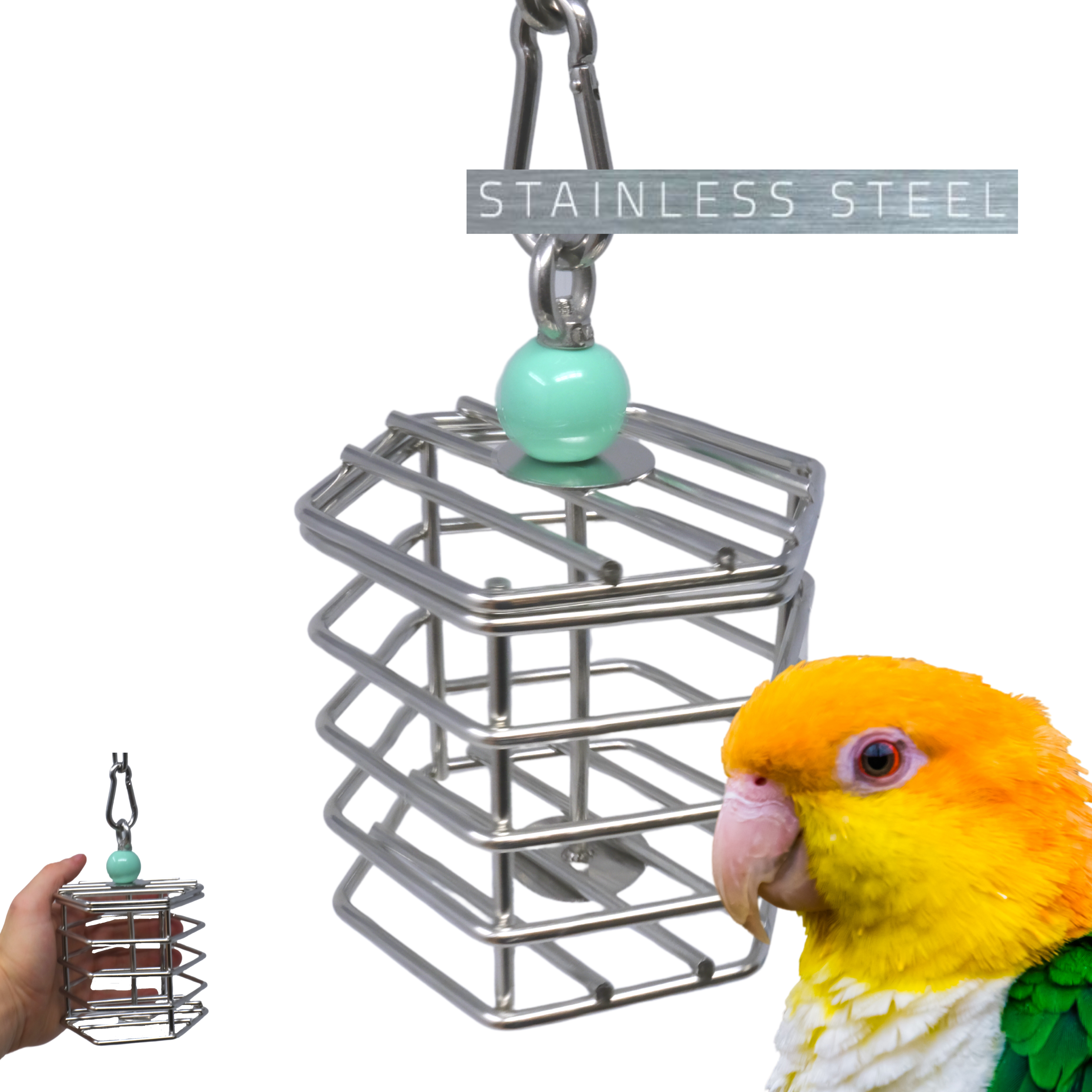 Bonka Bird Toys 2885 Small Baffle Cage - Bonka Bird Toys