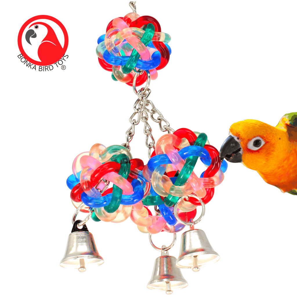 1944 Wibbly Ringer - Vibrant and Engaging Bird Toy for Small Birds | Bonka Bird Toys - Bonka Bird Toys