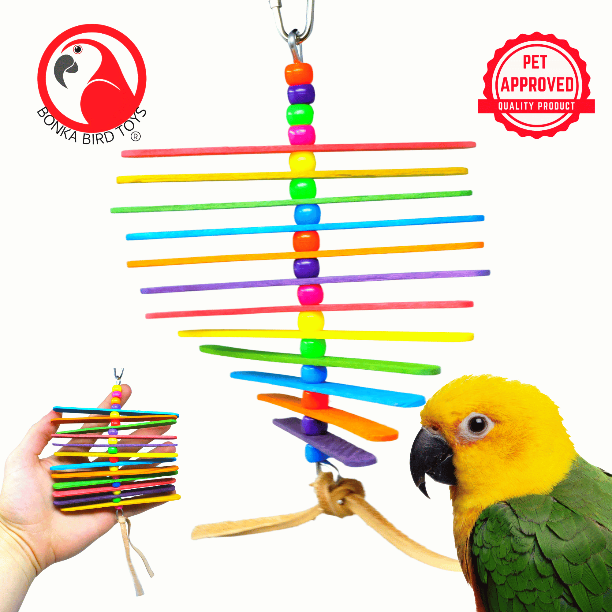 Bonka Bird Toys 868 Mini Stick Small Bird Toy - Bonka Bird Toys