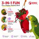 2760 Red Crinkle Gift Box - Bonka Bird Toys