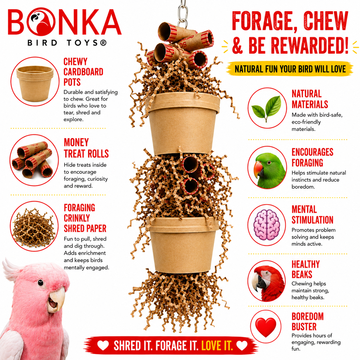 3867 Duo Money Pot - Bonka Bird Toys