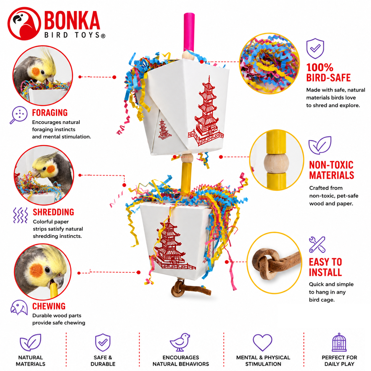 3874 Duo Take Out - Bonka Bird Toys