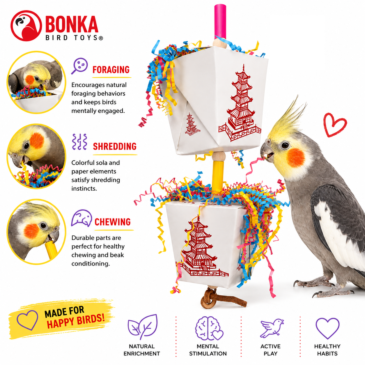 3874 Duo Take Out - Bonka Bird Toys