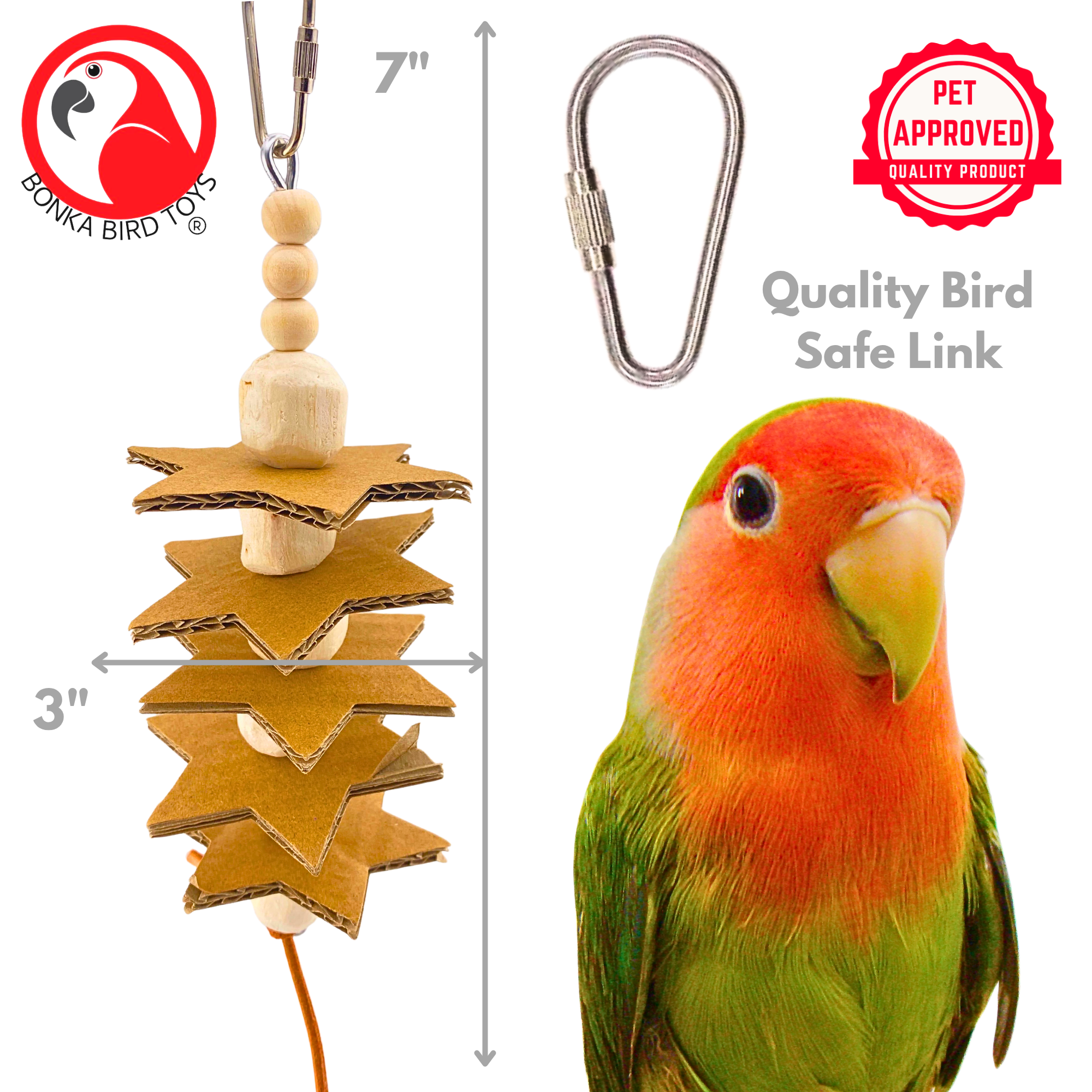 2123 Small Sola Star - Bonka Bird Toys