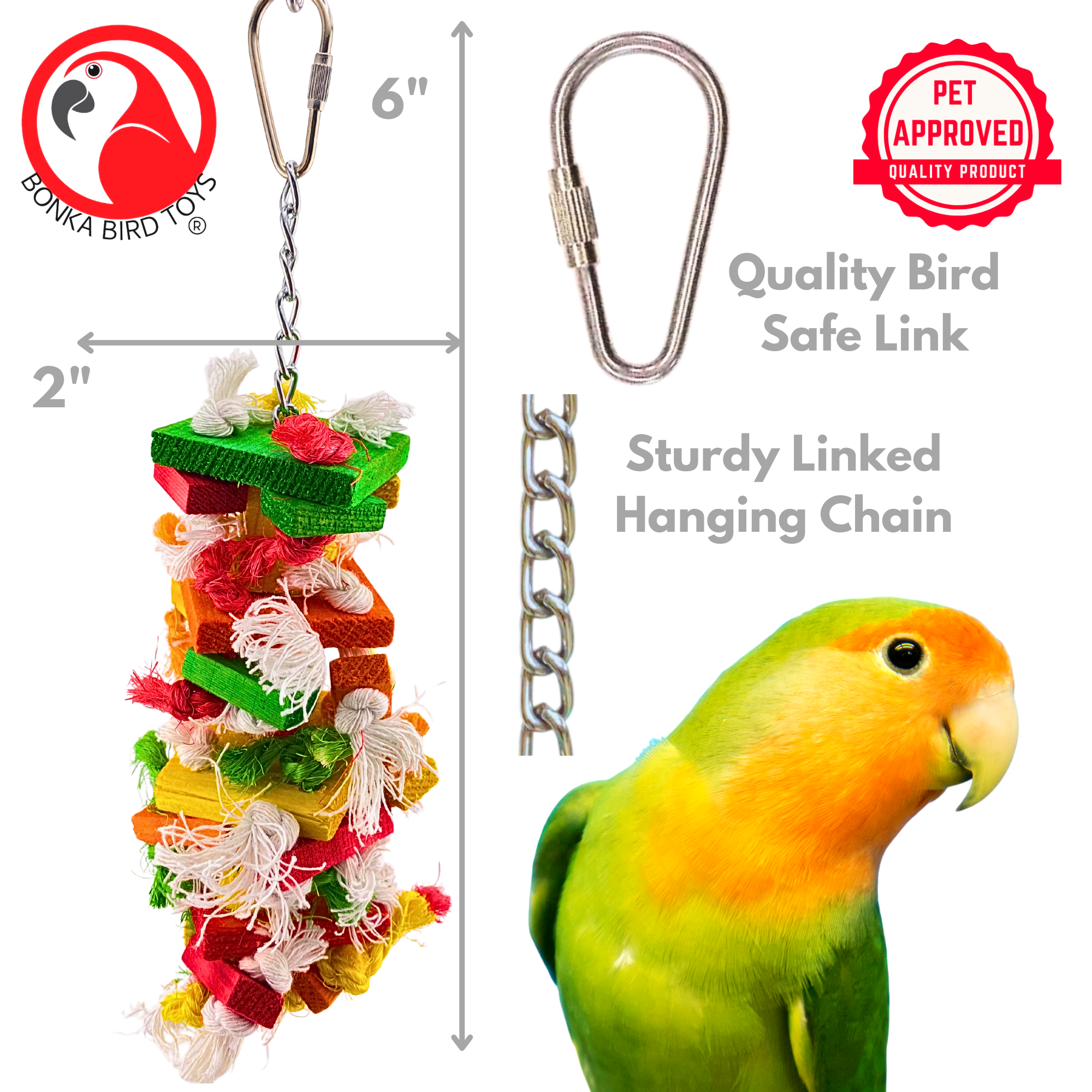 993 Mini Block Tower - Bonka Bird Toys