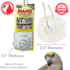 3244 Small Manu Rose White - Bonka Bird Toys