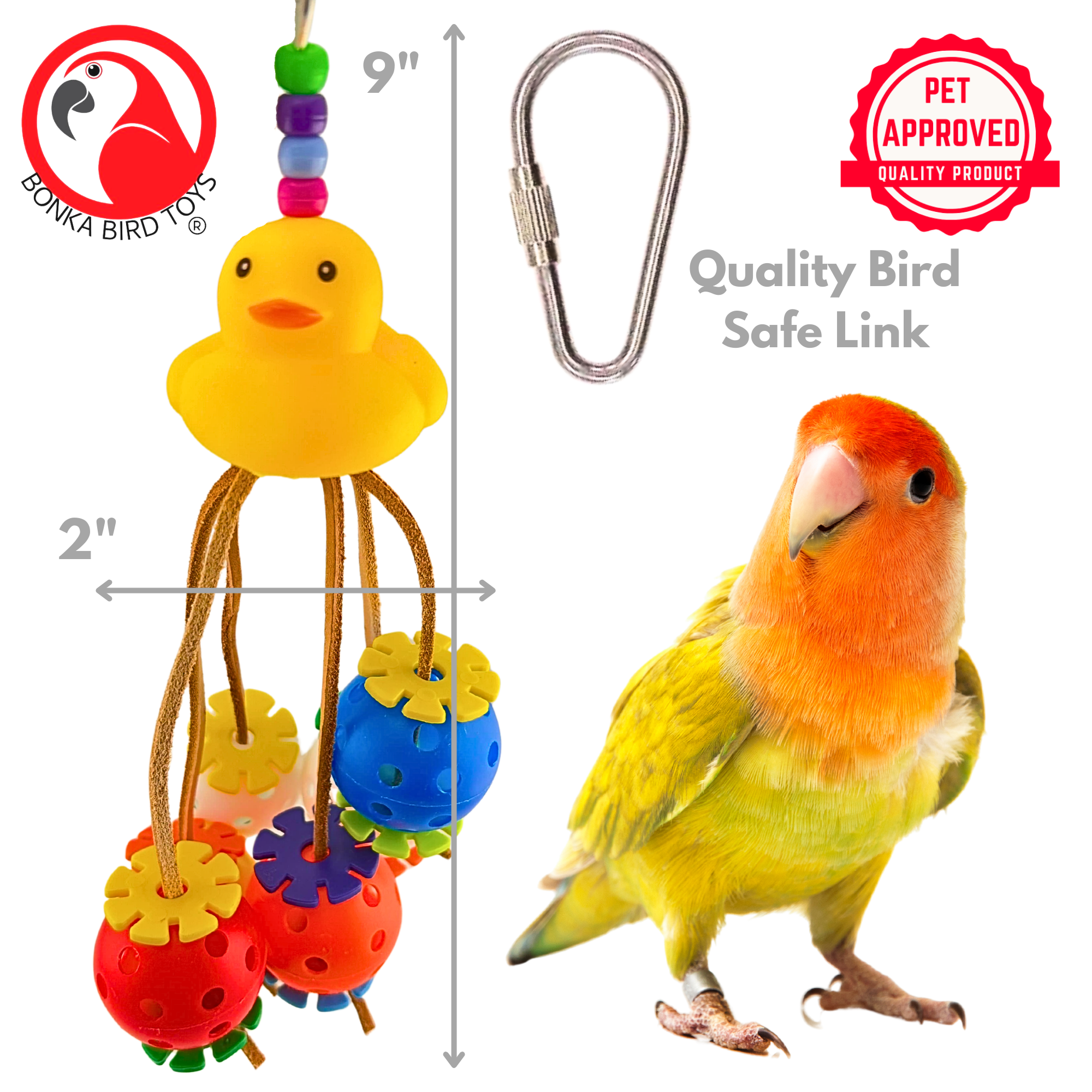2325 Ducky Spyder - Bonka Bird Toys