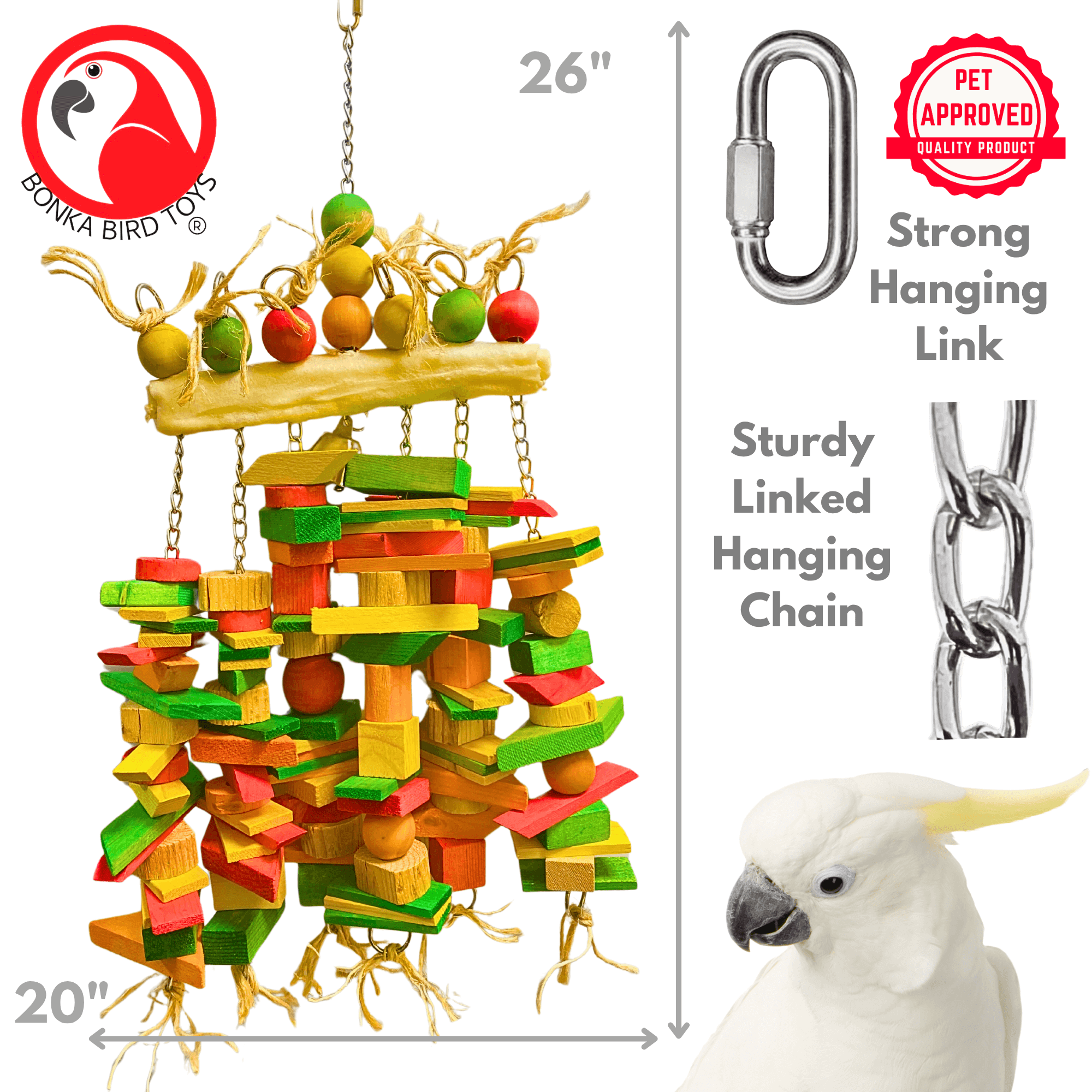 2059 X-Large Bone Bridge - Bonka Bird Toys