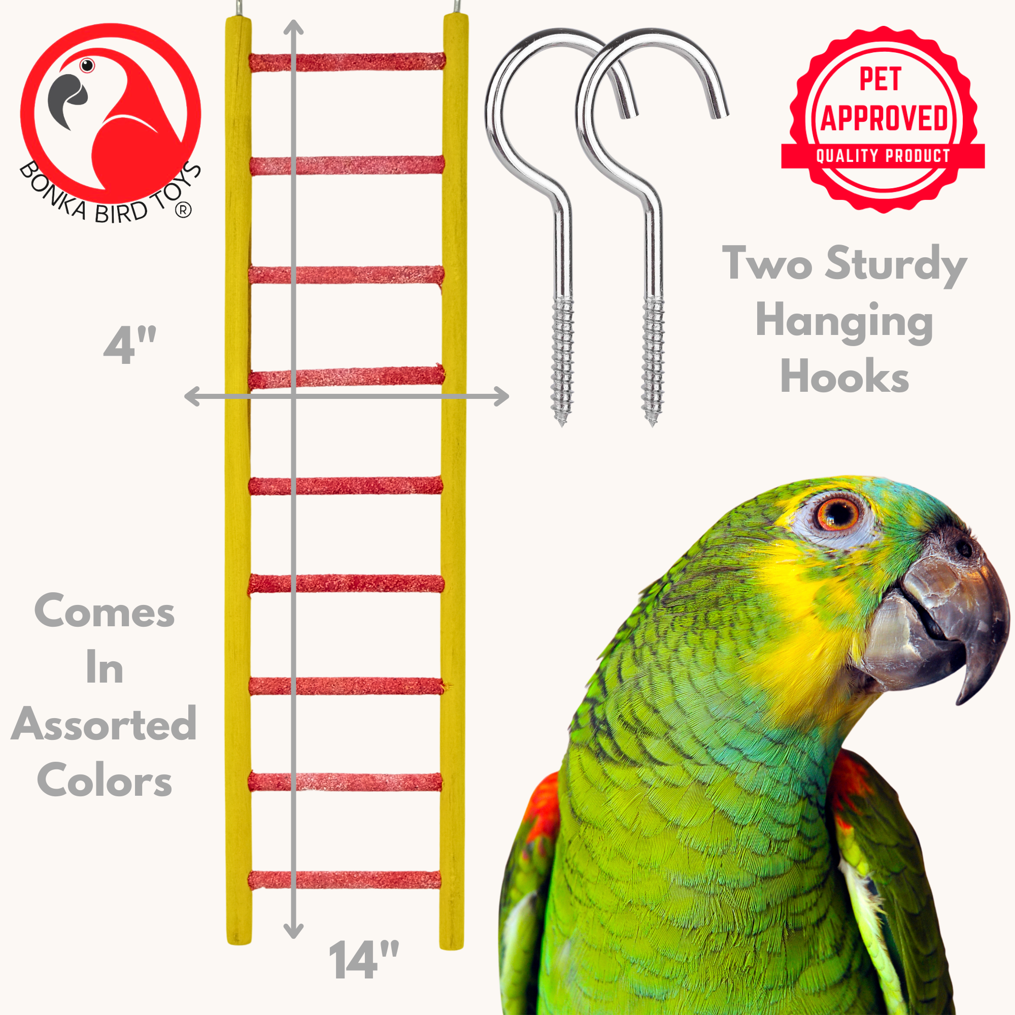 30803 Medium 14" Pedi-Ladder - Bonka Bird Toys