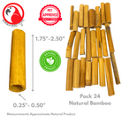 2941 Pk24 Bamboo Sticks - Bonka Bird Toys