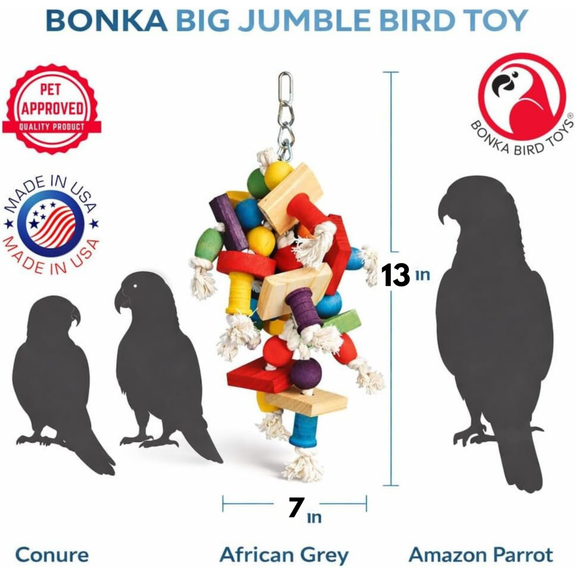 1354 Large Jumble Chew - Bonka Bird Toys