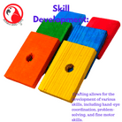 Pack 6 Natural and Colored Wooden Pine Slats - Bonka Bird Toys