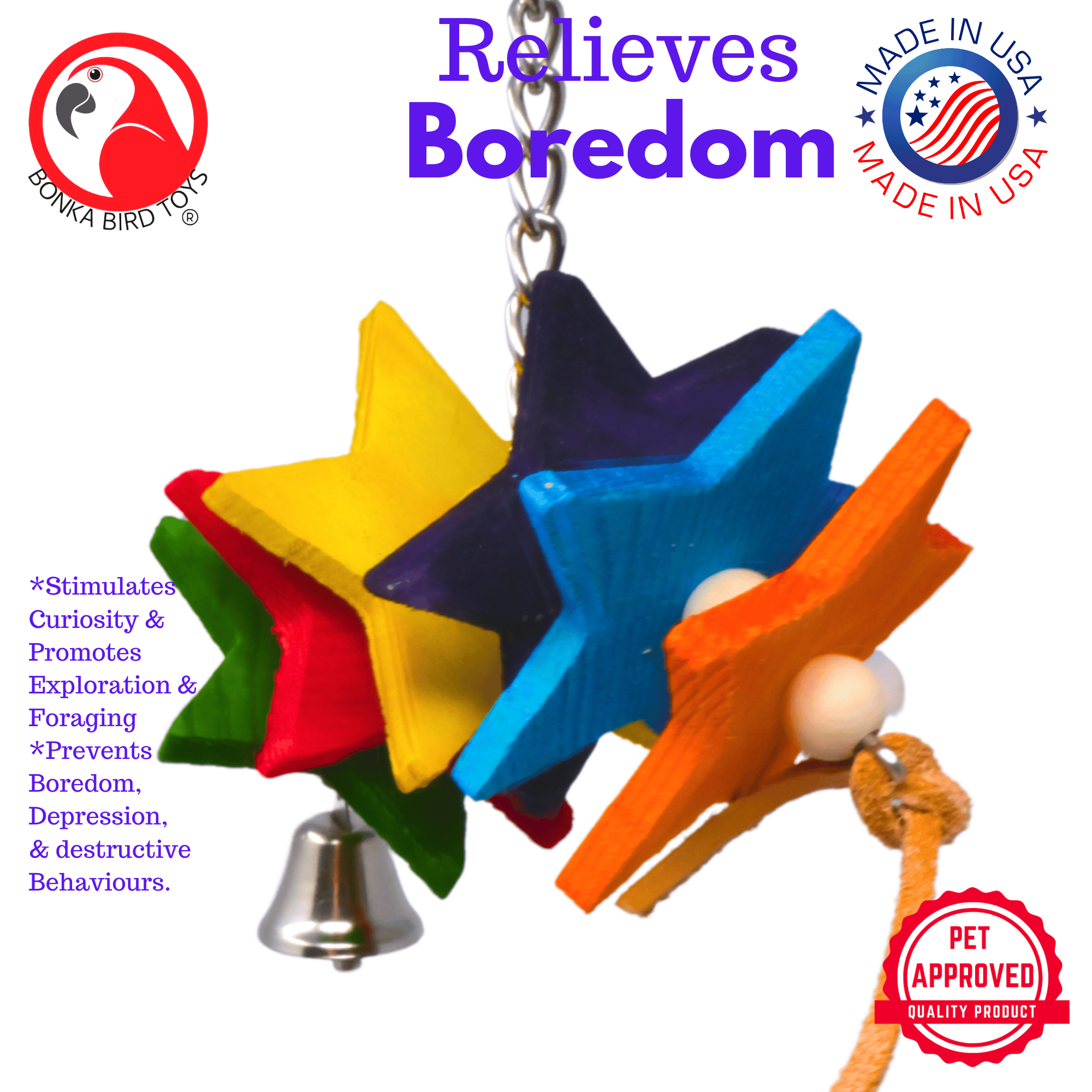 EXTRA WEEKEND DEAL! 1527 Star Rack - Bonka Bird Toys