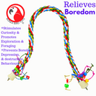 1114 Huge Rope Charm Perch - Bonka Bird Toys