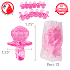 Crystal Cut Pk12 Pacifiers - Bonka Bird Toys