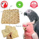 3428 Pk4 Palm 4-Inch Mats - Bonka Bird Toys