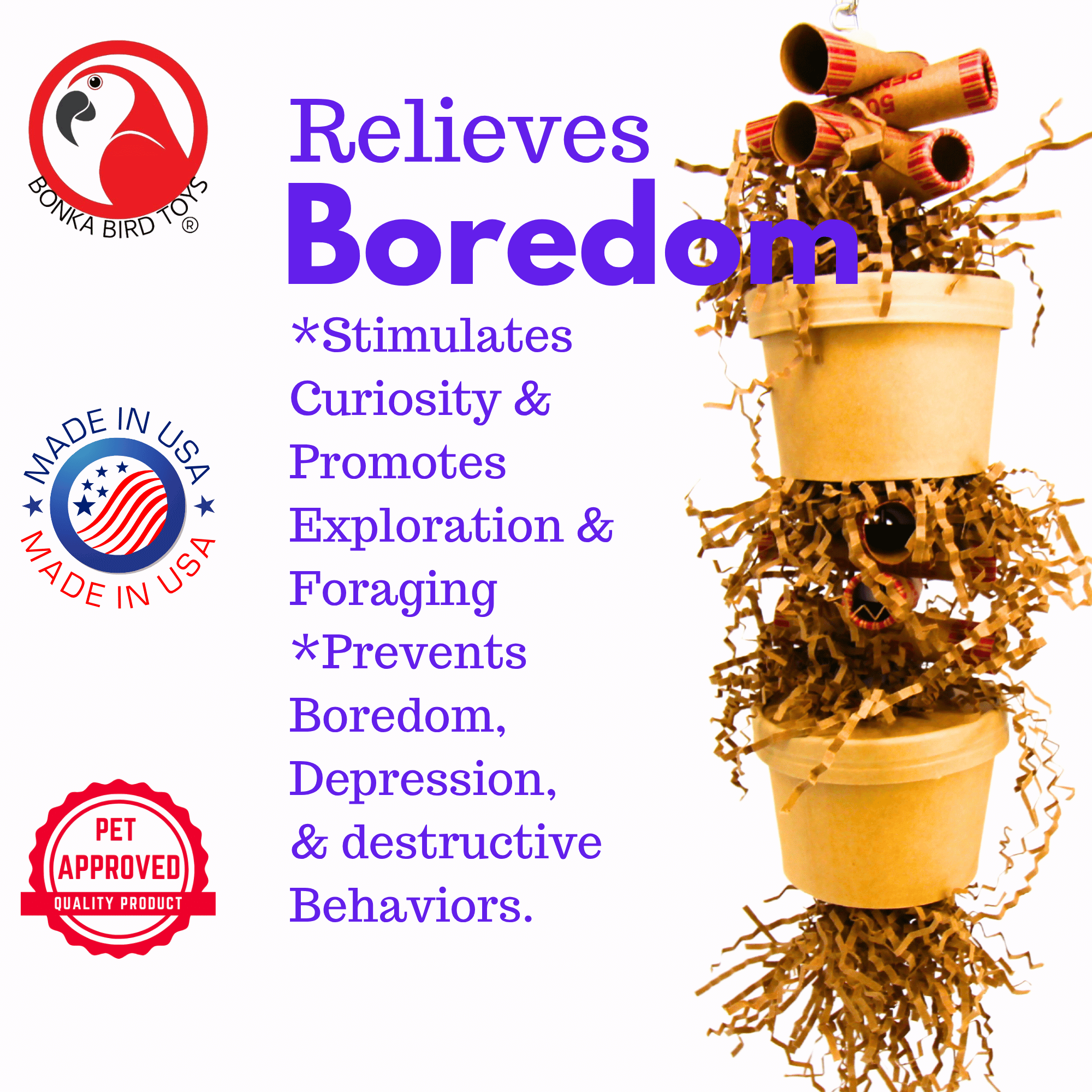 3867 Duo Money Pot - Bonka Bird Toys