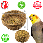 3393 Big Seagrass Nest Bowl - Bonka Bird Toys