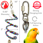 2762 Small Swivel Rope Bungee Boing - Bonka Bird Toys
