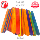 Pk100 Big Colored Wooden Chewy Sticks - Bonka Bird Toys