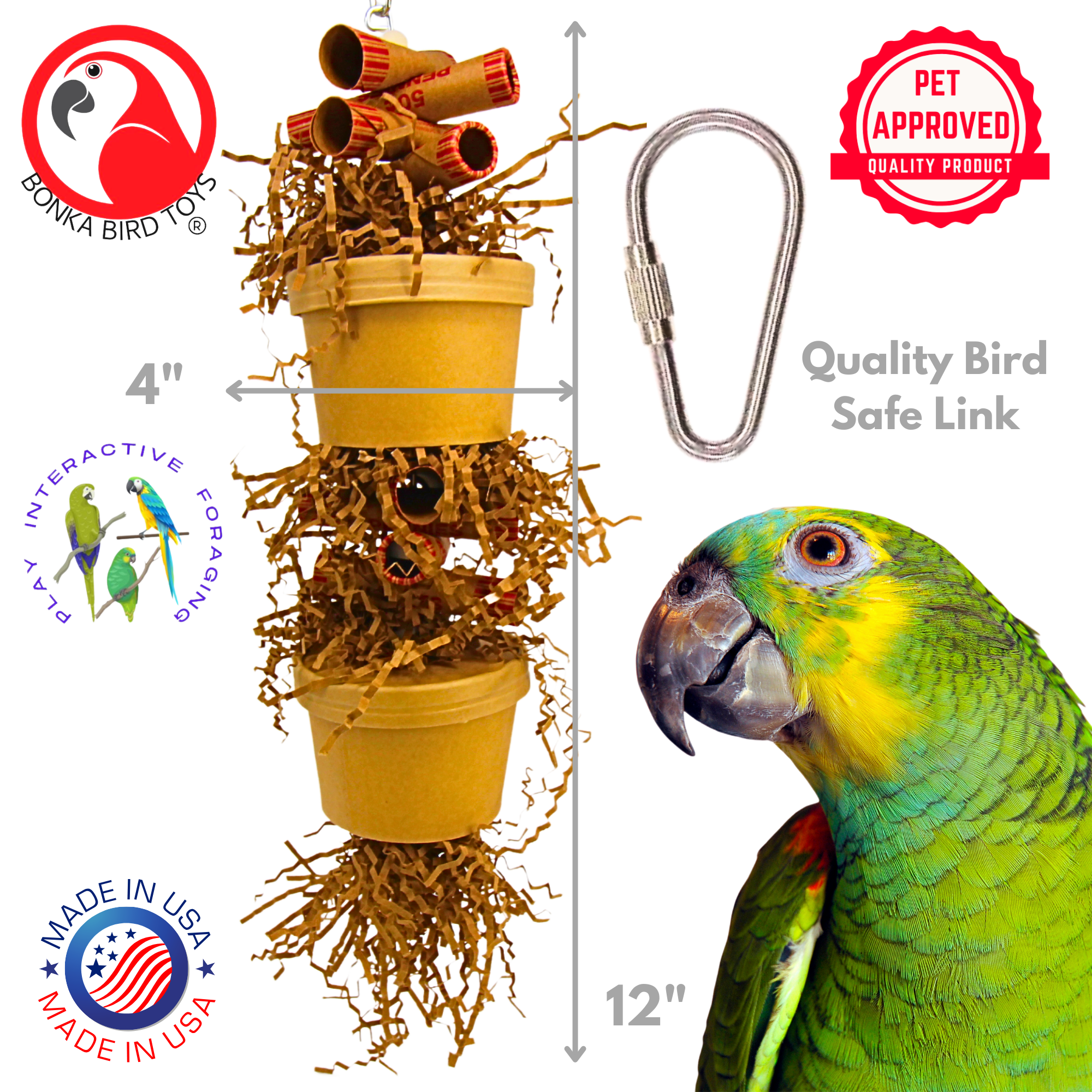 3867 Duo Money Pot - Bonka Bird Toys