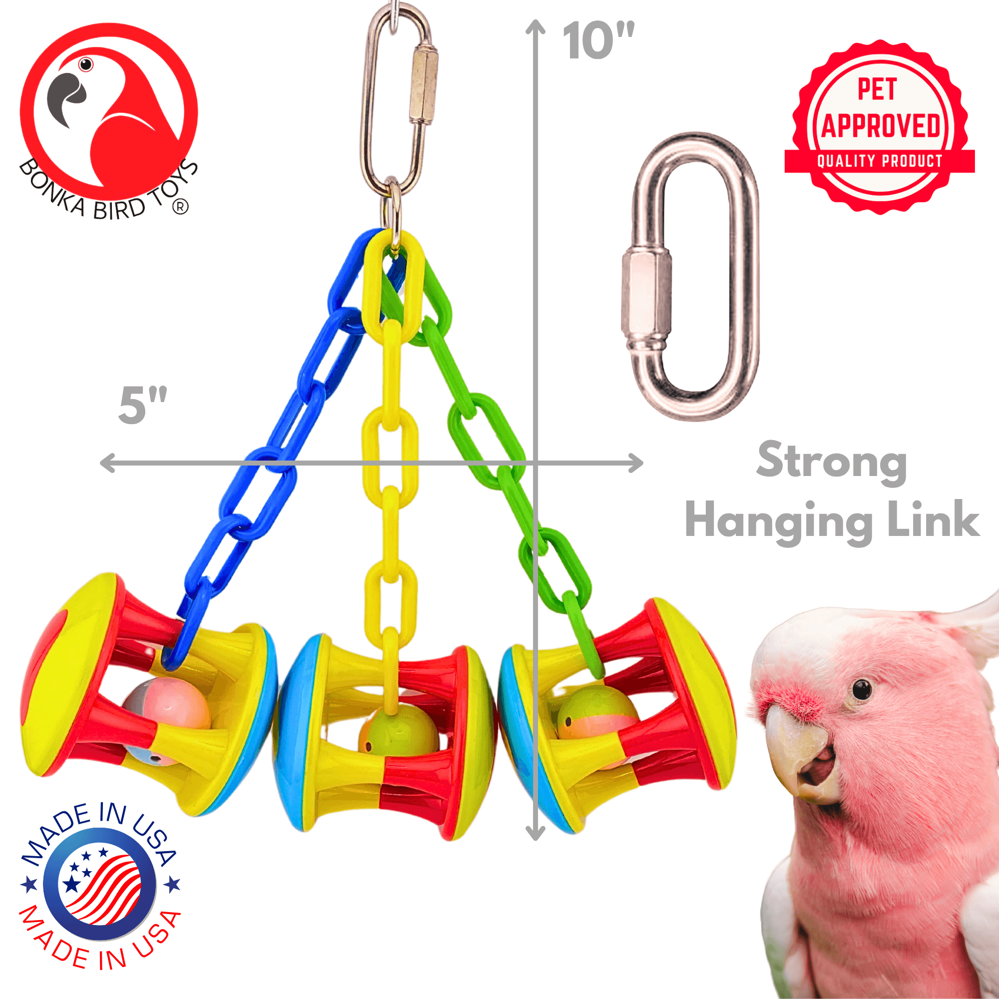 1161 Carnival Clacker - Bonka Bird Toys