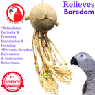 2214 Coco Rasta - Ultimate Chew & Play Toy for Large Birds | Bonka Bird Toys - Bonka Bird Toys