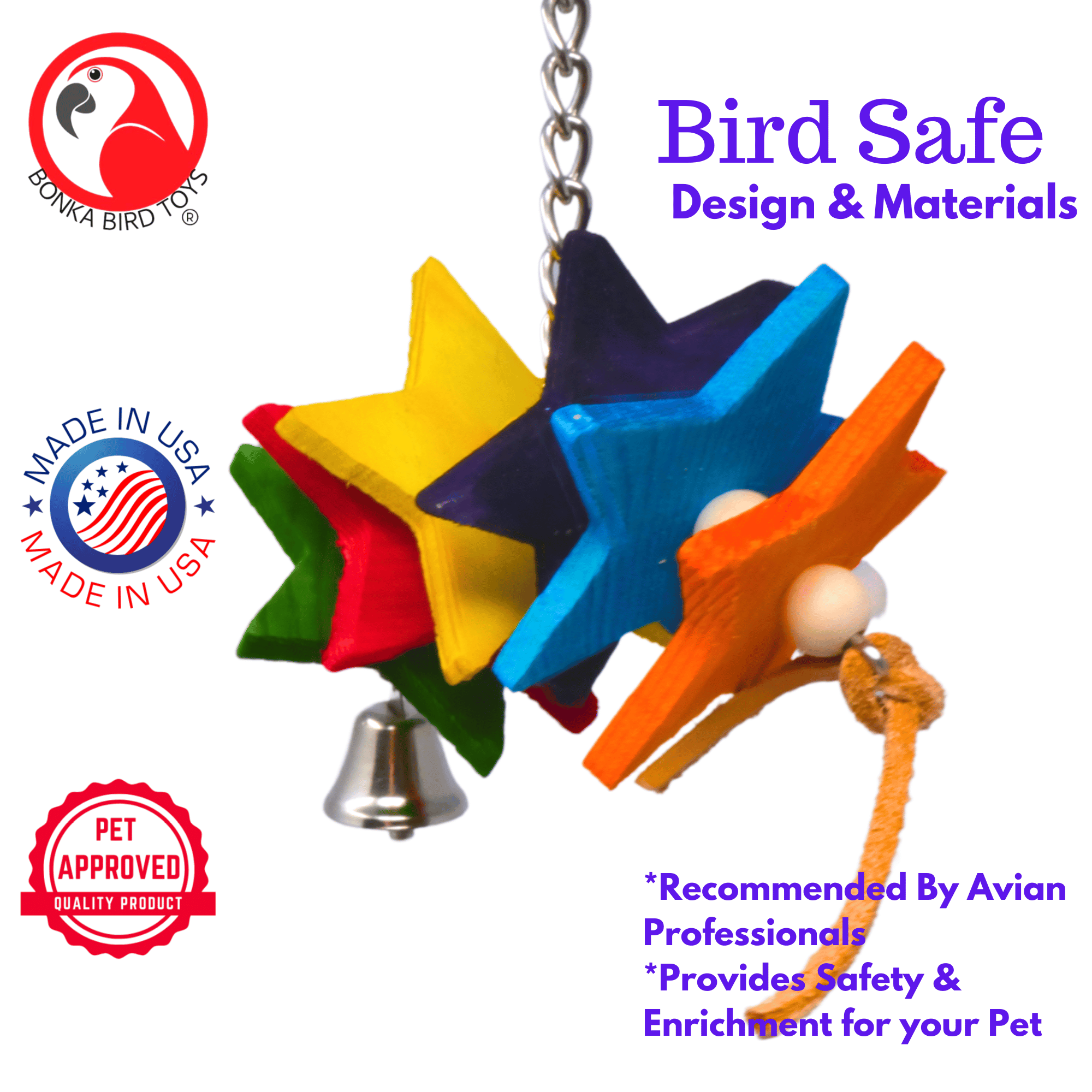 EXTRA WEEKEND DEAL! 1527 Star Rack - Bonka Bird Toys