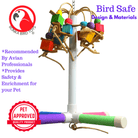 2597 Quad PVC Bird Perch - Bonka Bird Toys