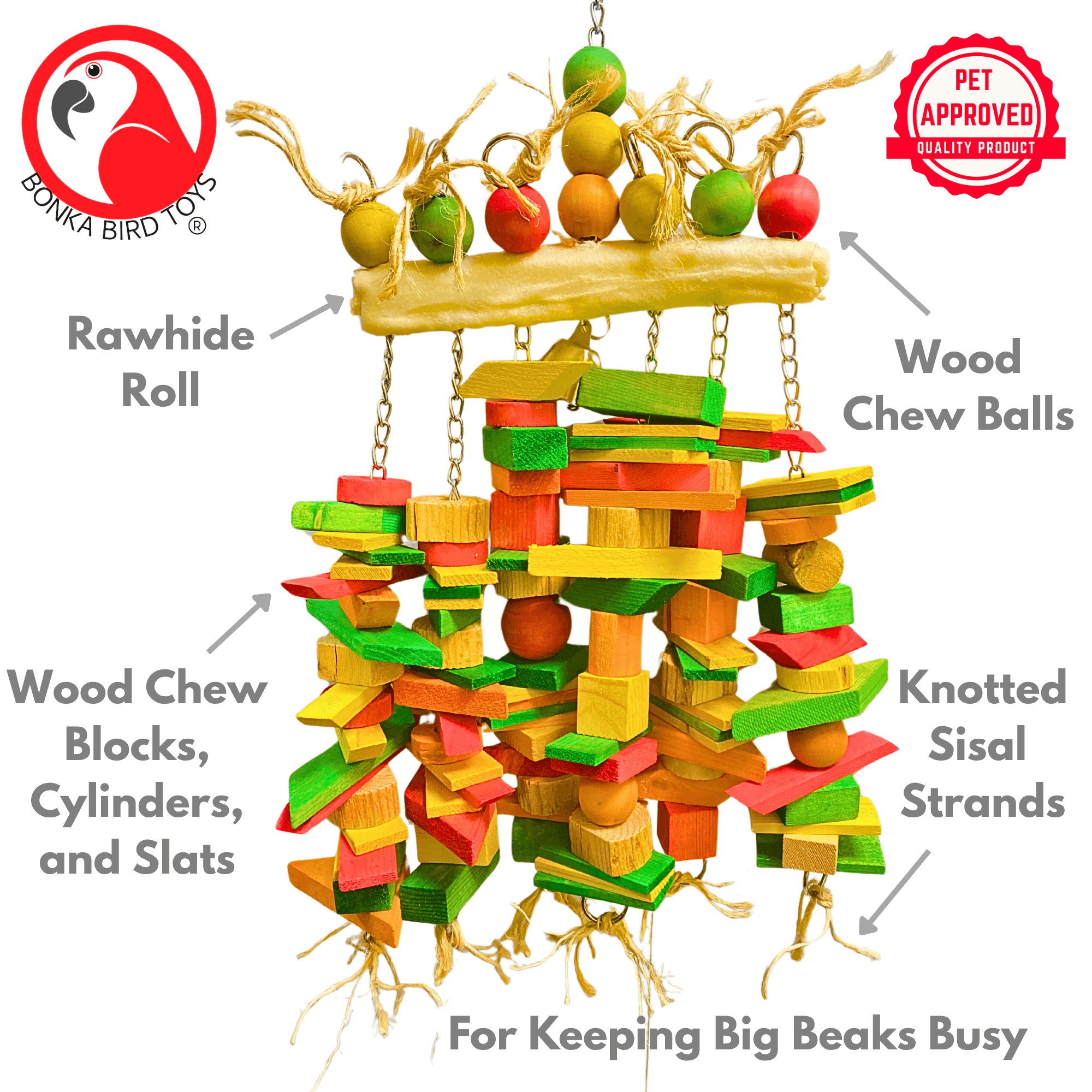 2059 X-Large Bone Bridge - Bonka Bird Toys