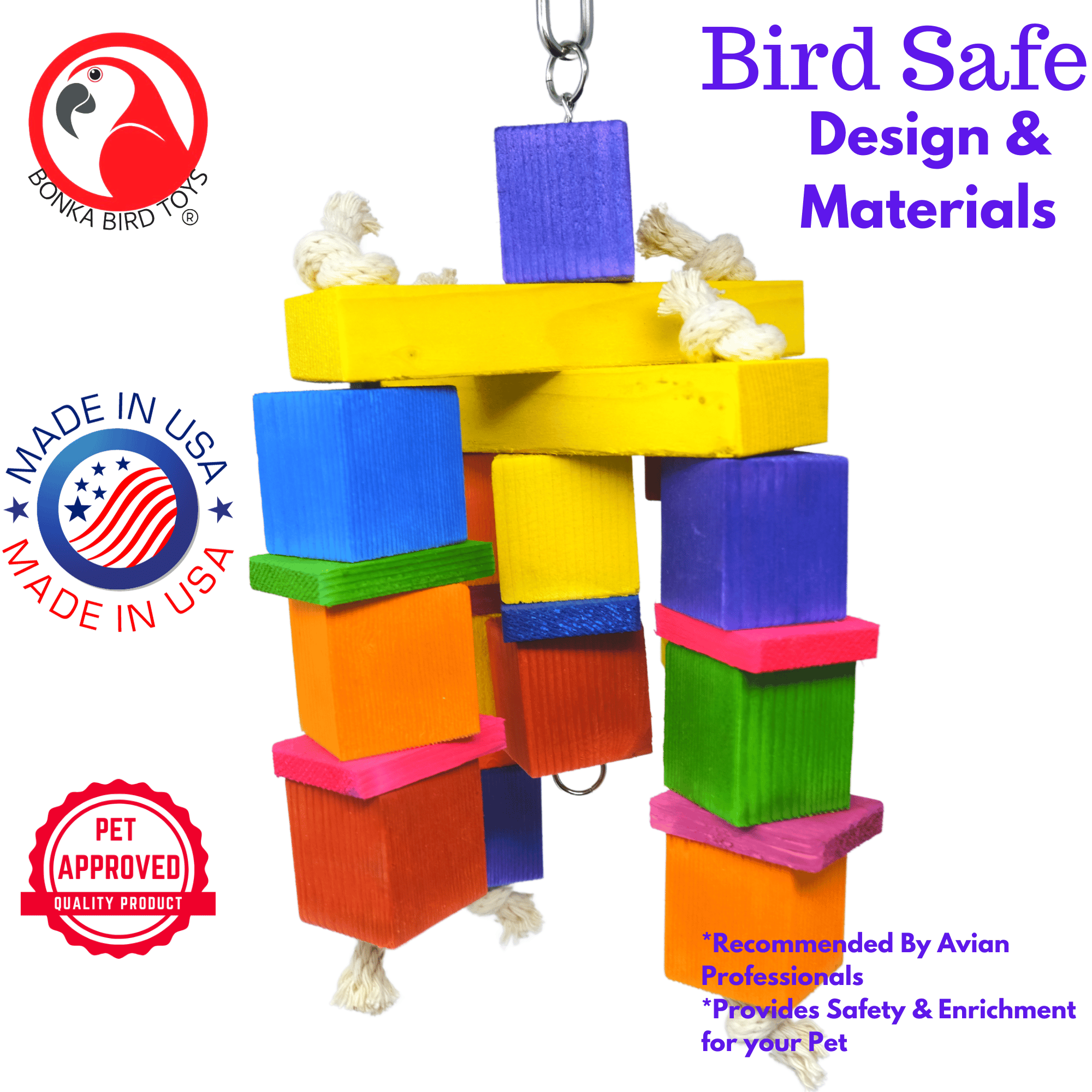 2507 Rope Criss Cross - Bonka Bird Toys