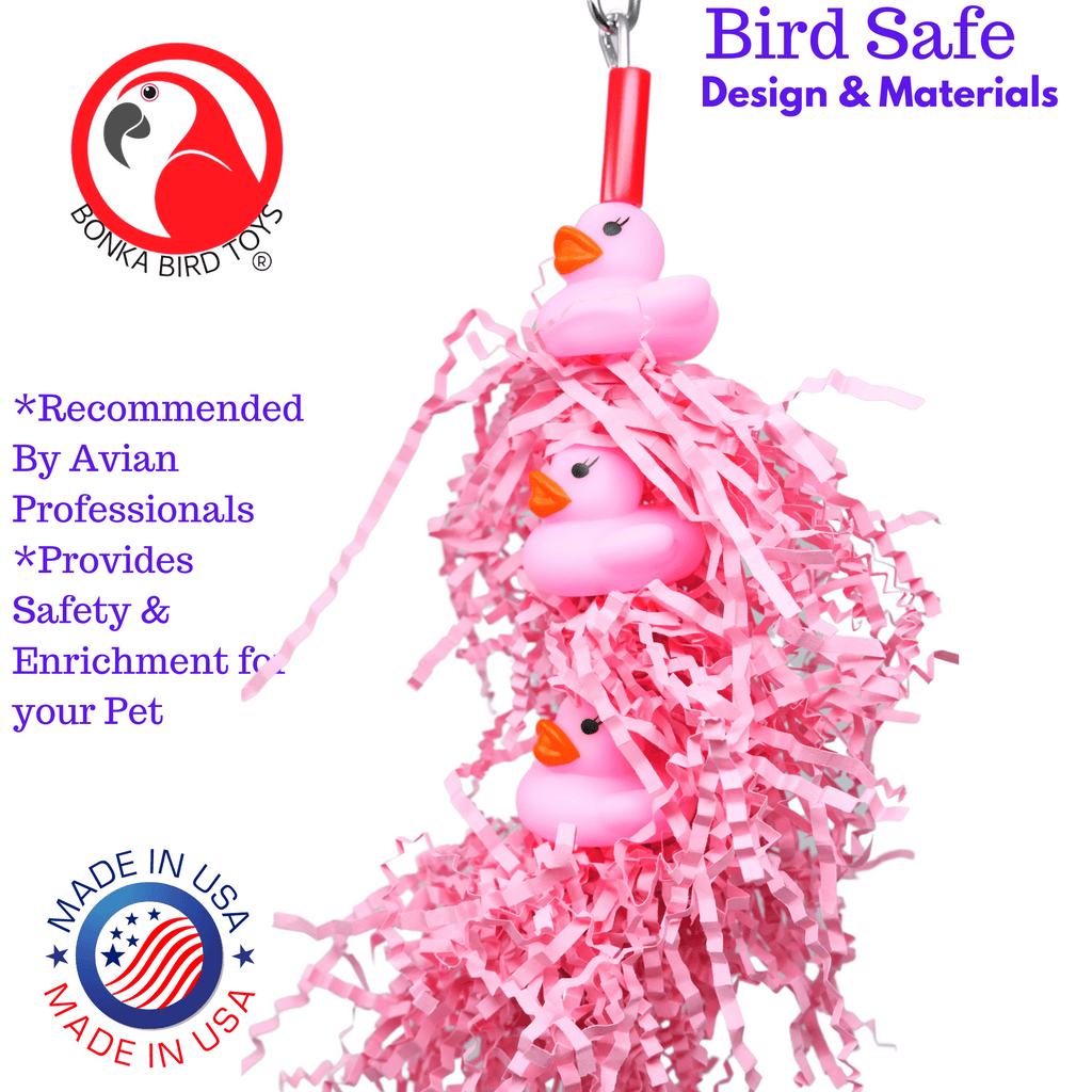 2957 Triple Pink Duck - Bonka Bird Toys